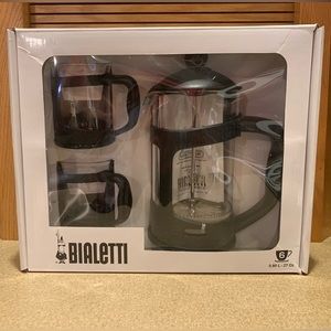 NEW! BIALETTI Coffee Press 3 Pc Set